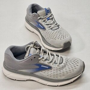 Brooks Dyad 11 Women's Running Shoes In Grey White And Blue Colorway Size 7.5